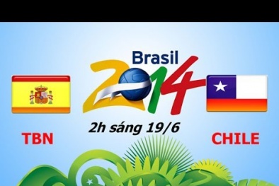 Link sopcast xem trực tiếp trận Tây Ban Nha - Chile World Cup 2014